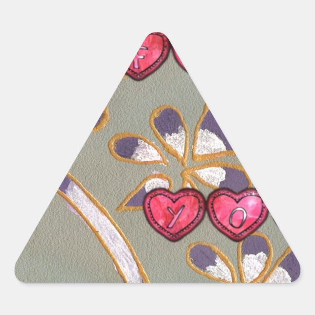For you me.jpg triangle sticker (Front)