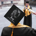 For You Son | Photo Memorial Graduation Cap Topper<br><div class="desc">Looking for a heartfelt way to honour a loved one who wasn't able to witness your graduation? Look no further than this elegant memorial graduation cap topper. Featuring a cherished photo and customizable text that reads "IN LOVING MEMORY, " this modern topper is a touching tribute. Personalize it with your...</div>