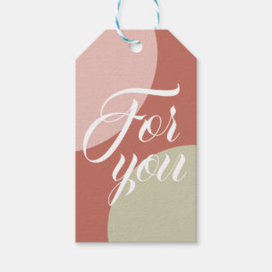 For you • Trendy Abstract Modern Minimalism Shap Gift Tags
