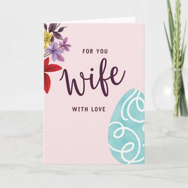 For You Wife With Love Card (Front)