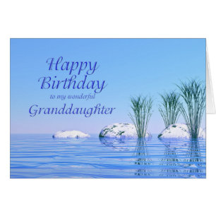 For your Granddaughter, a Spa Like, Blue Birthday