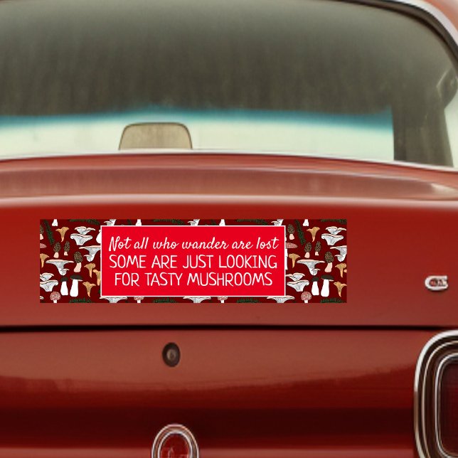Foraging Mushroom Hunter Fun Fungi Funny Original Bumper Sticker (Foraging Mushroom Hunter Fun Fungi Funny Original Bumper Sticker
)