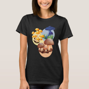 Foraging Mushrooms Fungi Forest Nature Mushroom T-Shirt