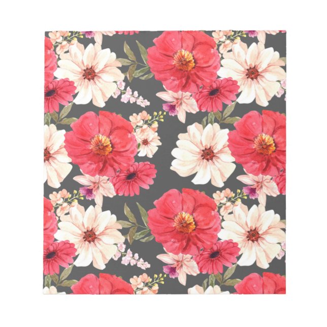 Foral And Glamour Seamless Pattern Natural Summer  Notepad (Front)