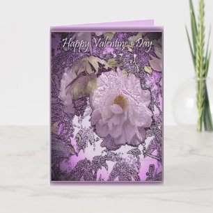 Foral Design Valentine's Day Card