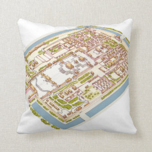 Forbbiden City Beijing Throw Pillow