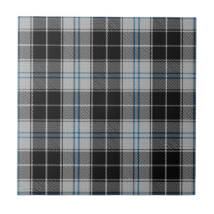 Forbes Dress White and Green Highland Plaid Tile