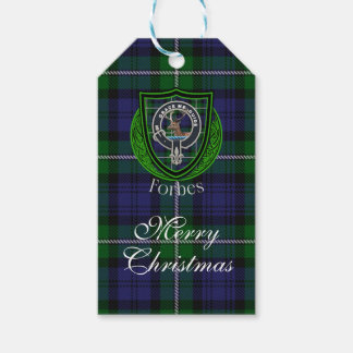 Forbes Scottish Clan Tartan & Crest Gift Tags
