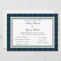 Forbes Scottish Wedding Invitation
