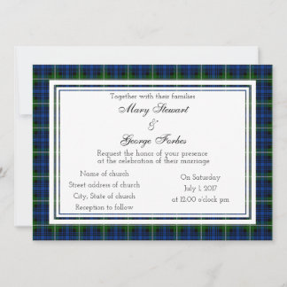 Forbes Scottish Wedding Invitation