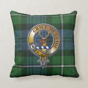 Forbes Tartan & Badge Throw Pillow