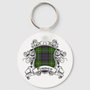 Forbes Tartan Shield Keychain