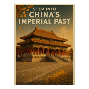 Forbidden City in Beijing during autumn Poster