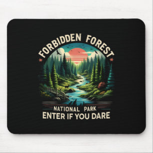 Forbidden Forest National Park Enter Hiking Campin Mouse Pad