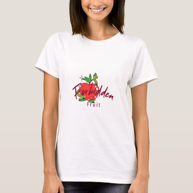 Forbidden Fruit White Womans TShirt (Front)