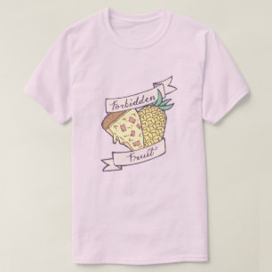 Forbidden Pineapple Pizza w/ CUSTOM Valentine Back T-Shirt