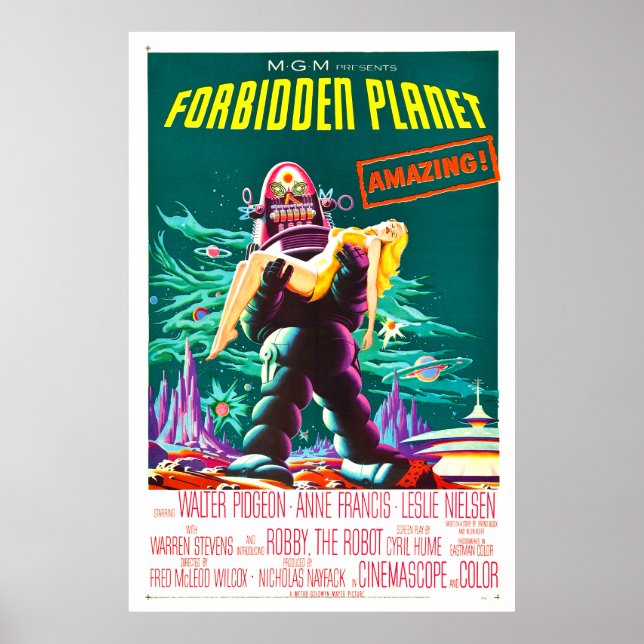 Forbidden Planet - Classic Movie Poster (Front)