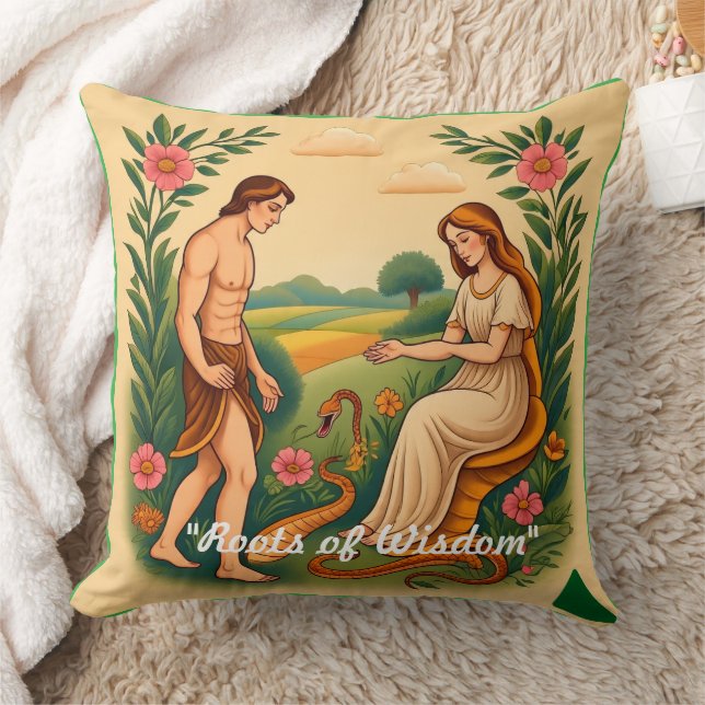 "Forbidden Serpent Tale" Throw Pillow (Blanket)