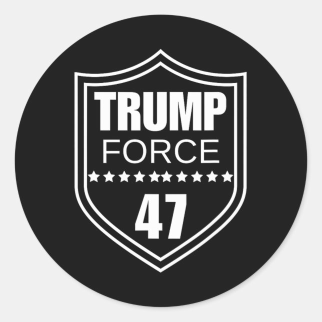Force 47 Ultra Maga More Than Ever Never Surrender Classic Round Sticker (Front)