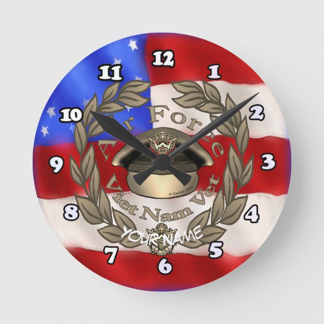 Force aérienne Viet Nam Horloge visuelle (Recto)