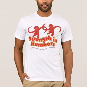 Force dans le T-shirt de nombres