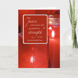 Force et encouragement Cartes de bougies catholiqu