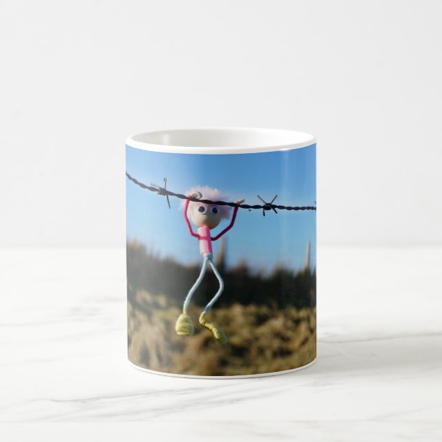 Force Fubby patser to Barbed wire. Coffee Mug (Center)