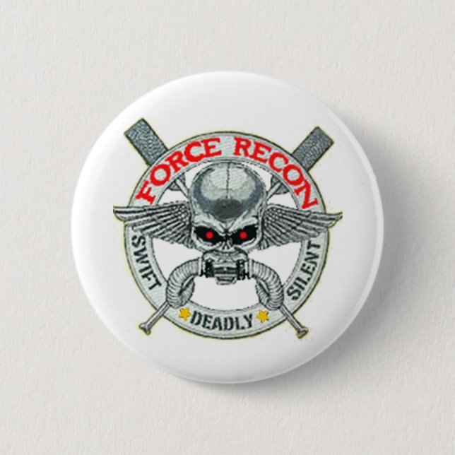 FORCE RECON 2 INCH ROUND BUTTON (Front)