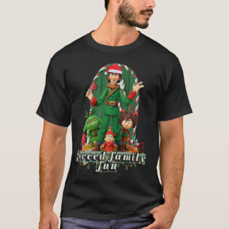 Forced Family Fun Christmas Tee | Funny Holiday El