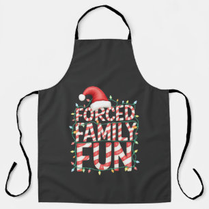 Forced Family Fun Funny Family Matching Outfit Apron