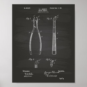 Forceps dentaires 1901 Tableau de bord de l'art br