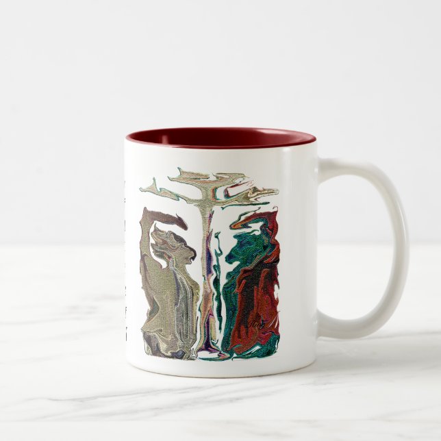 "Forces" by Michael Crozz Two-Tone Coffee Mug (Right)