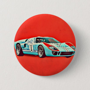 Ford GT40 2 Inch Round Button