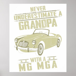 Ford Mustang Lover Gift - Never Underestimate A Gr Poster