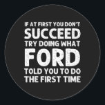 Ford Name Personalized Birthday Funny Christmas Jo Classic Round Sticker<br><div class="desc">Ford Name Personalized Birthday Funny Christmas Joke</div>