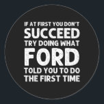 Ford Name Personalized Birthday Funny Christmas Jo Classic Round Sticker<br><div class="desc">Ford Name Personalized Birthday Funny Christmas Joke</div>