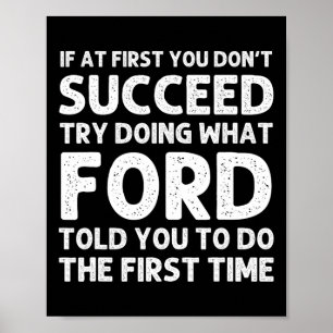 Ford Name Personalized Birthday Funny Christmas Jo Poster