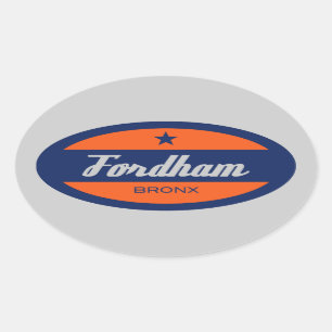 Fordham Oval Sticker