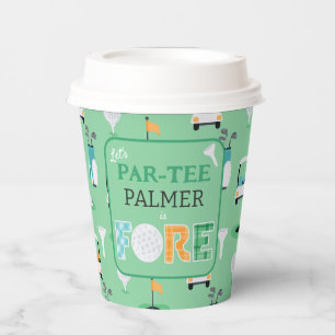 Fore, 4th Birthday Let's Par-tee Golf Party Paper Cups
