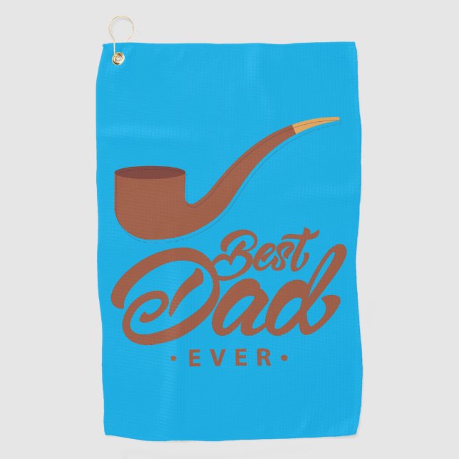Fore! Best Dad Golf Towel on the Course (Front)