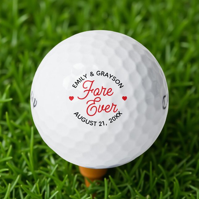 Fore Ever Personalized Wedding Golf Balls (Creator Uploaded)