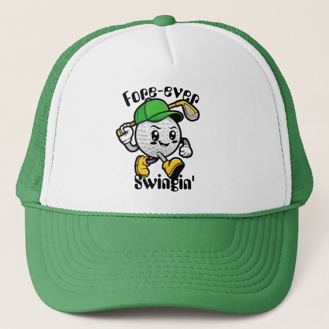 Fore Ever Swingin Golf Hat - Funny Golf Gifts (Front)