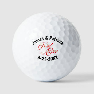Fore Ever Wedding Personalized Golf Balls