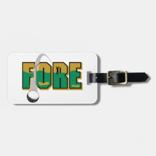 Fore Golf Ball and Players Luggage Tag