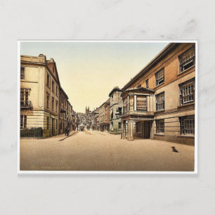 Fore Street, Totnes, England classic Photochrom Postcard