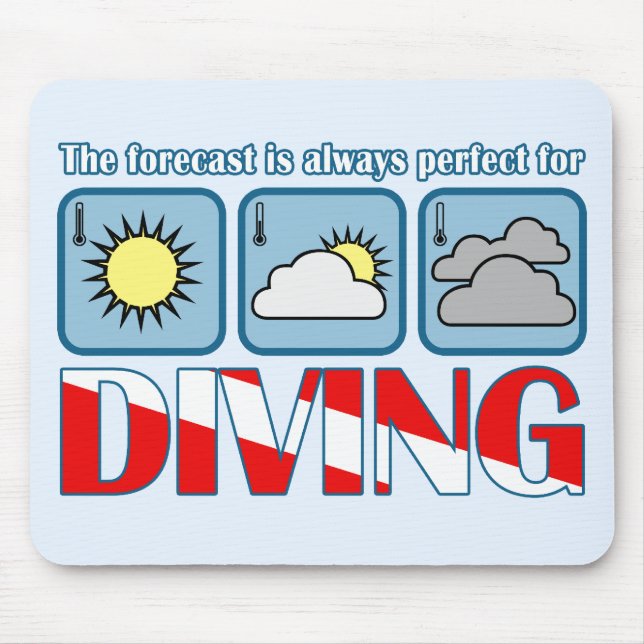 Forecast for Diving Mouse Pad (Front)