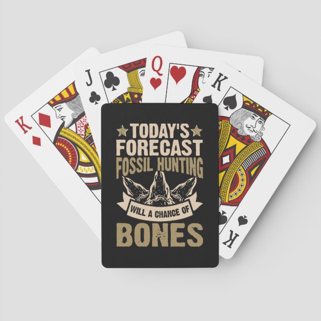  Forecast Fossil Hunting Will A Chance Of Bones Playing Cards (Back)