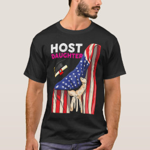 Foreign Host Family Daughter Flag Hand Exchange St T-Shirt