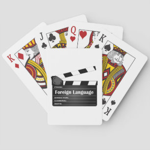 Foreign Language Movie Clapperboard Playing Cards