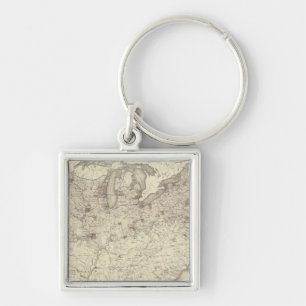 Foreign Population 1870 Keychain